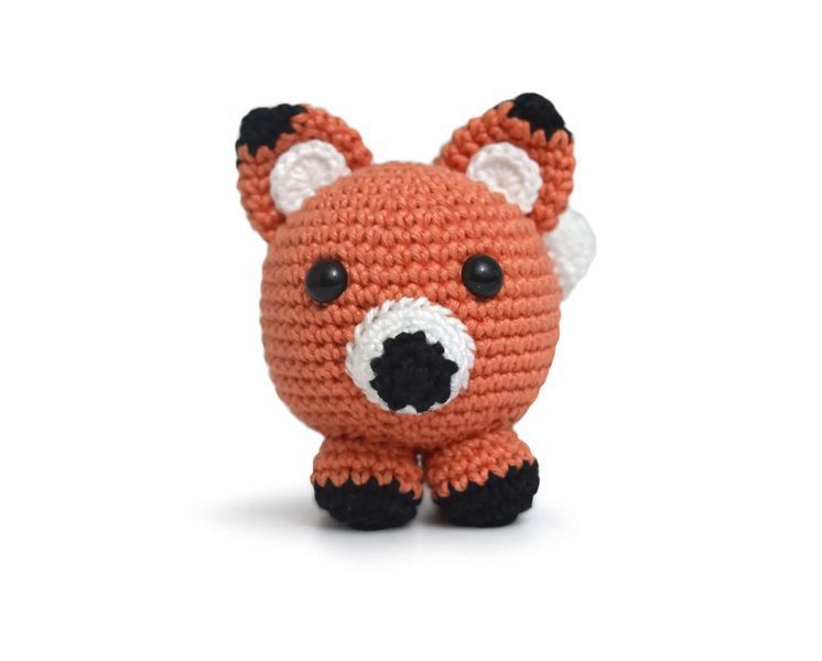 10 AMIGURUMI KIT - ANIMAL BALL, Лиса (100% бавовна) 1078299 фото