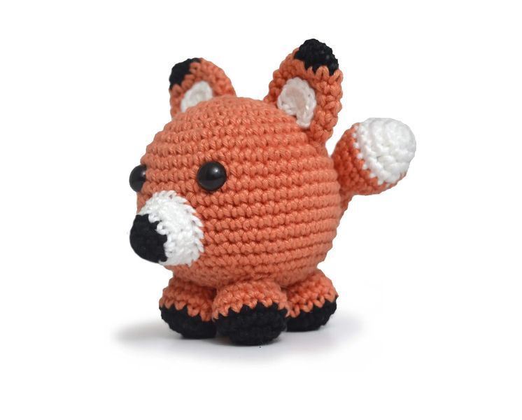 10 AMIGURUMI KIT - ANIMAL BALL, Лиса (100% бавовна) 1078299 фото