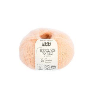83 Aurora пряжа (70% кід мохер 30 % шовк), колір Персик 25 г моток ROSARIOS 1082463 фото