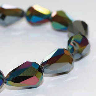 11354/015ABC,12X16 MM,22шт/нитка Crystal Art намистини 1043022 фото