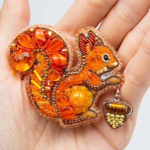 БП-326 Набір для виготовлення брошки Crystal Art "Білочка" 1073299 фото