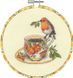 72-76324 Набір для вышивання хрестом Birdie Teacup Чашка з пташкою DIMENSIONS з п'яльцями 1077715 фото 1