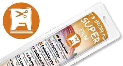 9448 Стабілізатор Super Film термоплавкий, відрізний, для вишивання емблем, логотипів, мережева, 30см*5м 13636 фото