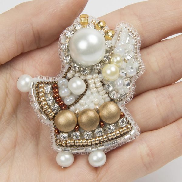 БП-264 Набір для виготовлення брошки Crystal Art "Янгол" 1069976 фото