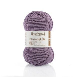 45 Merino 4 Us пряжа (100% мериносова вовна - без мулесингу), колір Лаванда 50 г моток ROSARIOS 1082693 фото