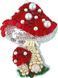 БП-278 Набір для виготовлення брошки Crystal Art "Мухомор"