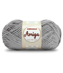 8473 AMIGA пряжа (100% акріл, 100гр. 133м. ), світло-сірий 1076501 фото