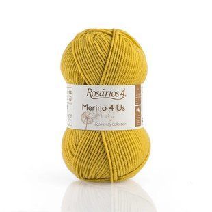54 Merino 4 Us пряжа (100% мериносова вовна - без мулесингу), колір Гірчиця 50 г моток ROSARIOS 1082699 фото