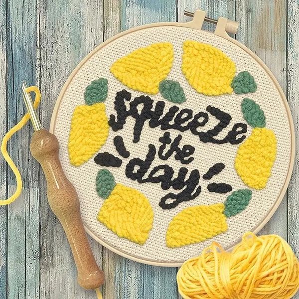 72-76395 Набір для вишивки в килимовій техніці Squeeze The Day Dimensions з п'яльцями 1077723 фото