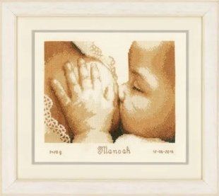 PN-0157245 Набір для вишивання хрестом Vervaco Breastfeeding "Дитина та мати" 1062801 фото