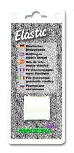 9800B Резинка для вв'язування (біла/прозора) Elastic Blister Madeira 1058717 фото