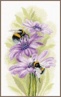 PN-0191874 Набір для вишивки хрестом LanArte Dancing bees "Танцюючі бджоли" 1073764 фото