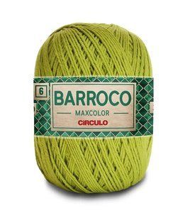 5800 BARROCO MAXCOLOR 6 пряжа (100% бавовна, 200гр. 226м), салатовий 1076556 фото