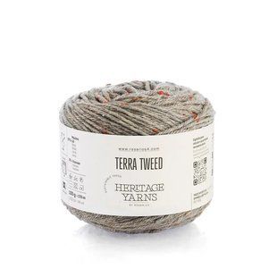 01 Terra Tweed пряжа (97% мериносова вовна, 3% віскоза), колір Сірий 100 г моток, 170 м ROSARIOS 1082725 фото