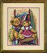 35103 Набір для вишивання хрестом Teddies on Quilt Ведмедики на стільці, 30*36см, DIMENSIONS 1078437 фото 1