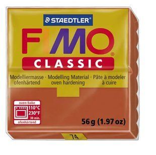 74N/8000 Полімерна глина FIMO Classic, теракот, (56г) STAEDTLER 19348 фото