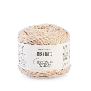 02 Terra Tweed пряжа (97% мериносова вовна, 3% віскоза), колір Бежевий 100 г моток, 170 м ROSARIOS 1082726 фото