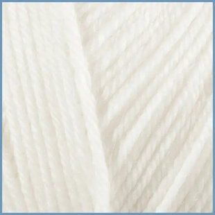 Прядиво для в'язання Valencia Denim, 20 (White) колір, 45% вовна, 10% бавовна, 15% нейлон, 30% акрил 1056818 фото