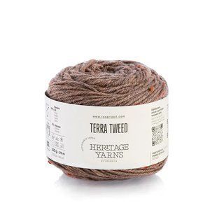 03 Terra Tweed пряжа (97% мериносова вовна, 3% віскоза), колір Рожево-сірий 100 г моток, 17 ROSARIOS 1082727 фото