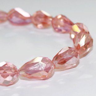 11354/050ABC,12X16 MM,22шт/нитка Crystal Art намистини 1043024 фото