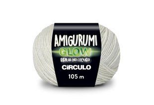 10 AMIGURUMI GLOW пряжа (100% поліестер, 50гр. 105м. ), білий 1075835 фото