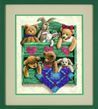 13684 Набір для вишивання хрестом Animal Shelf Полиця з іграшками, 33*28см, DIMENSIONS 1078441 фото