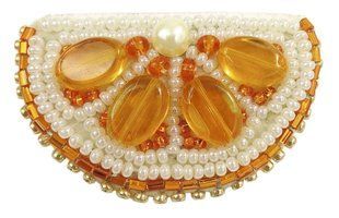 БП-239 Набір для виготовлення брошки Crystal Art "Апельсин" 1067812 фото