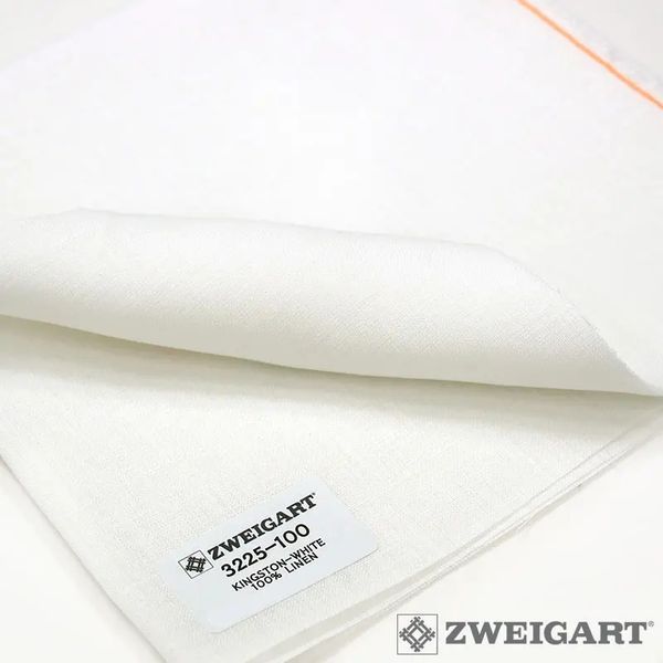 3225/100 Kingston 56 (36*46см) білий , канва Zweigart 1065238 фото