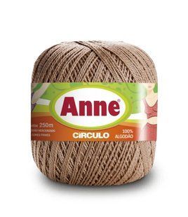 7650 ANNE пряжа (100%мерс.бавовна, 74гр. 250м ), бежевий 1076094 фото