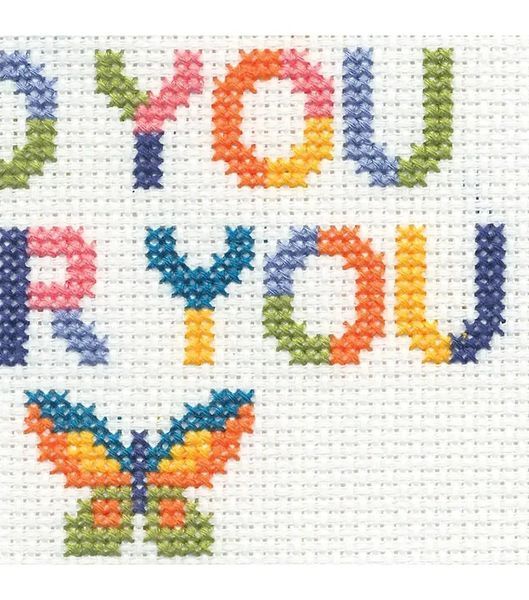 72-76918 Набір для вышивання хрестом &laquo;Learn a Craft Be You, Do You DIMENSIONS з п'яльцями 1077732 фото