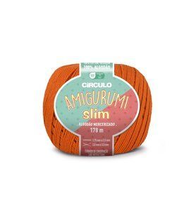 4445 AMIGURUMI SLIM пряжа (100% бавовна ,70 г, 178 м ), жовтогарячий 1080697 фото
