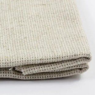 Канва для вишивання Панама 16 (6кл/см), льон, 30% бавовна, 50% поліестер та 20% льон, (50х50см), Коломия 1058645 фото