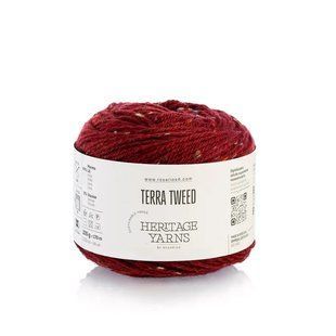 13 Terra Tweed пряжа (97% мериносова вовна, 3% віскоза), колір Червоний 100 г моток, 170 м ROSARIOS 1082732 фото