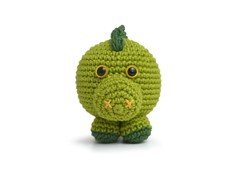 9 AMIGURUMI KIT - ANIMAL BALL, Динозавр (100% бавовна) 1078300 фото