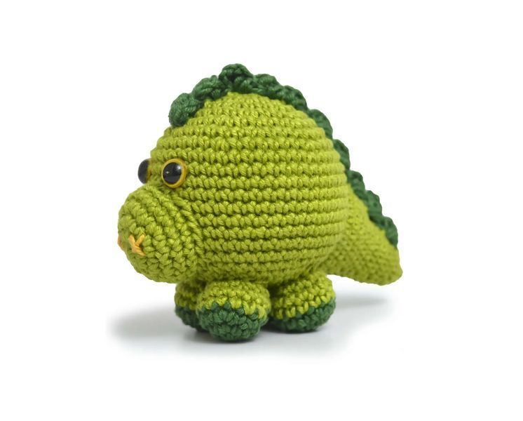 9 AMIGURUMI KIT - ANIMAL BALL, Динозавр (100% бавовна) 1078300 фото