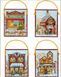 70-08954 Набір для вишивання хрестом DIMENSIONS Winter Village Ornaments "Різдвяні прикраси - Зимове селище" 1059448 фото