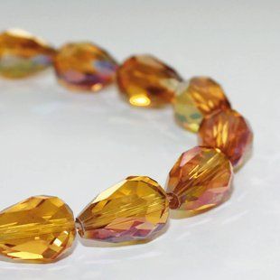 11354/111ABC,12X16 MM,22шт/нитка Crystal Art намистини 1043021 фото