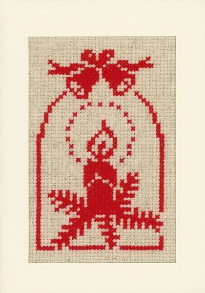 PN-0021444 Набір для вишивання хрестом (листівки) Vervaco Jingle bells "Дзвіночки" 1073238 фото