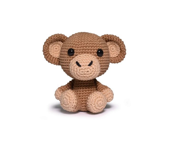 2 AMIGURUMI KIT - SAFARI MONKEY (100% бавовна) 1076166 фото