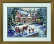 08733 Набір для вишивання хрестом Додому на свята Coming Home for the Holiday,41*30см,DIMENSIONS