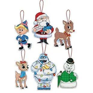 70-08958 Набір для вишивання хрестом DIMENSIONS Rudolph Ornaments "Різдвяні прикраси Рудольф" 1059447 фото