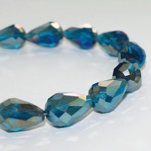11354/114ABC,12X16 MM,22шт/нитка Crystal Art намистини 1043017 фото