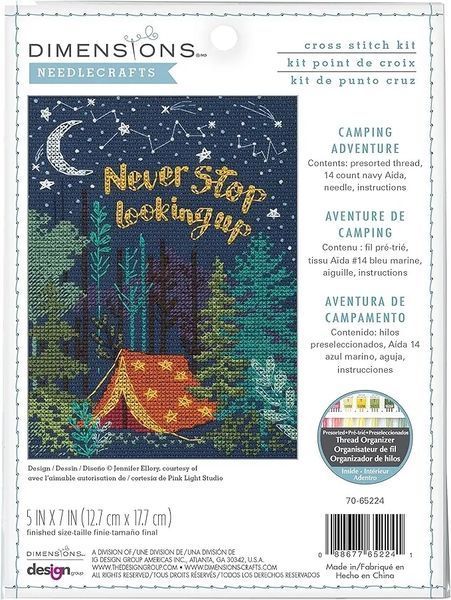 70-65224 Набір для вишивання хрестом &laquo;Nighttime Camping Adventure//Нічний кемпінг&raquo; DIMENSIONS 1077683 фото