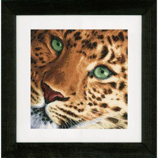 PN-0155213 Набір для вишивки хрестом LanArte Leopard "Леопард" 1062118 фото