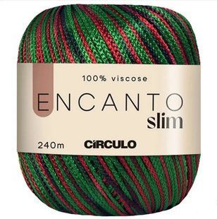 9055 ENCANTO SLIM пряжа (100% віскоза, 100гр. 240м 6 мот. в уп), різнокольоровий 1080585 фото