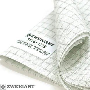 3516/1219 Easy Count Grid Murano 32 (55*70см) канва біла з розміткою, що змивається Zweigart 1081203 фото
