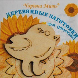 7063-F Дерев'яні заготівки для декупажа. Воробчик 1056550 фото