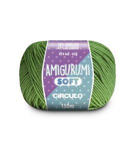 5069 AMIGURUMI SOFT пряжа (55% акрил, 45% бавовна, 65гр. 150м. ), зелений 1075895 фото