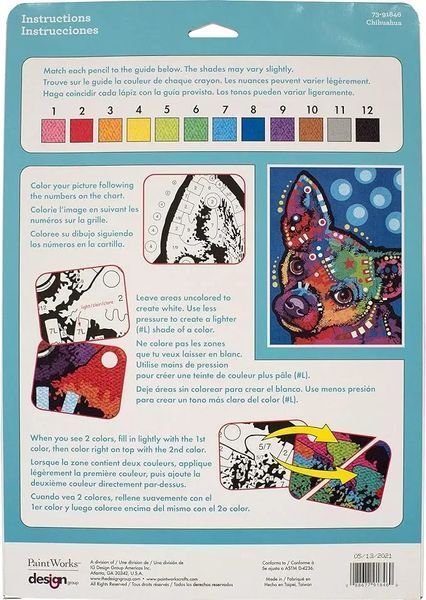 73-91846 Набір для малювання олівцями за номерами Dimensions DogЦуценя 1077743 фото