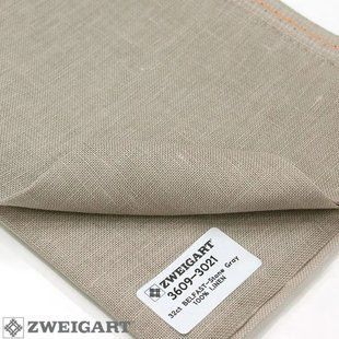 3609/3021 Belfast Linen 32 ct (55х70см.) нуга , канва Zweigart 1073770 фото